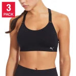 PUMA Ladies' Sports Bra, 2-pack Wire-free