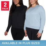 Lukka Lux Ladies' Long Sleeve Active Top, 2-pack (1643761)