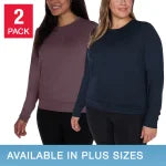 Lukka Lux Ladies' Long Sleeve Active Top, 2-pack (1643761)