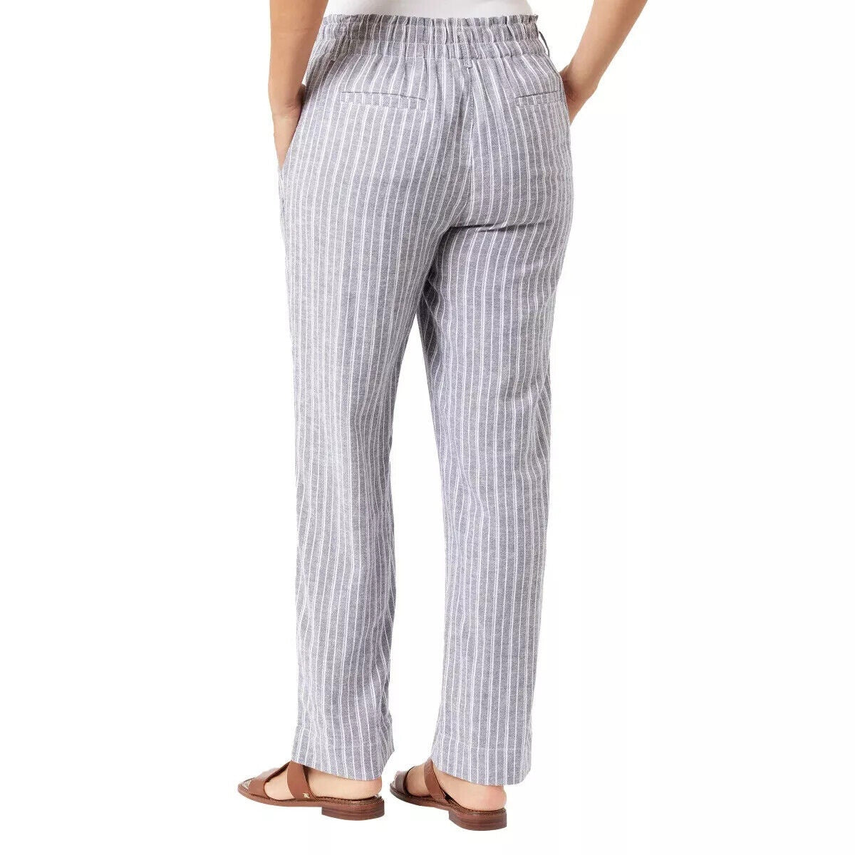 Briggs Ladies' Comfort Stretch Waistband Linen Blend Pants (1760053)