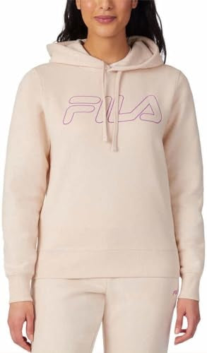 Fila Womens Midweight Fleece Pullover Logo Hoodie (1720456)