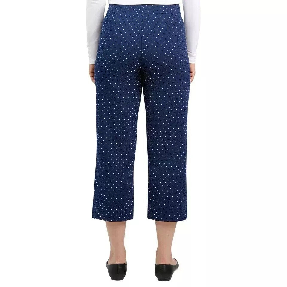 LANDS END Shore Knit Capri Pants Stretch Waist Pull on Womens (1761859)