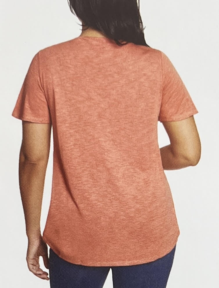 Jessica Simpson Ladies' Knit Flutter Sleeve V-Neck Tee (1685886)