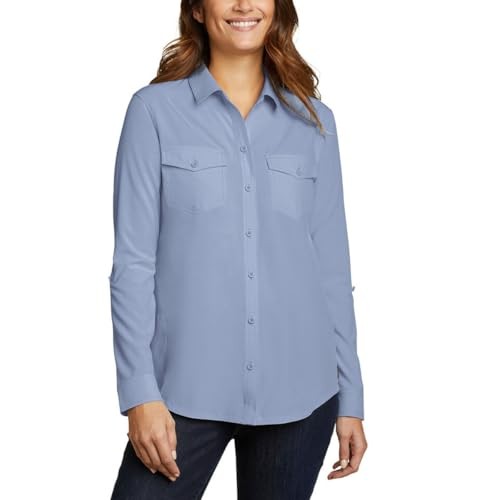 Eddie Bauer Women's Departure Stretch Moisture Wicking Long Sleeve Shirt with UPF 50 (1699065)