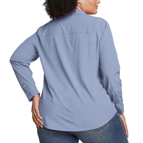 Eddie Bauer Women's Departure Stretch Moisture Wicking Long Sleeve Shirt with UPF 50 (1699065)