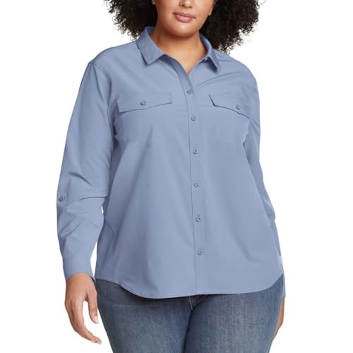 Eddie Bauer Women's Departure Stretch Moisture Wicking Long Sleeve Shirt with UPF 50 (1699065)