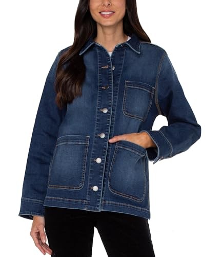 Well Worn Women's Denim Chore Jacket Large