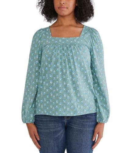 Lucky Brand Women's Long Sleeve Floral Peasant Top (1723702)