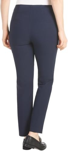 Hilary Radley Women's Ponte Pull-on Mid Rise Slim Leg Pants (1797446)