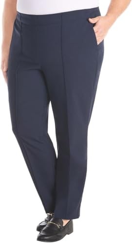 Hilary Radley Women's Ponte Pull-on Mid Rise Slim Leg Pants (1797446)