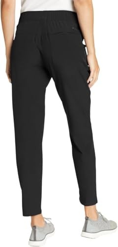 1767954 Eddie Bauer Capri Pants for Women with Side Zipprer Cargo Pocket - Women's Hiking Pants with Belt Loop - Ripstop Capri (Blue, 8)
