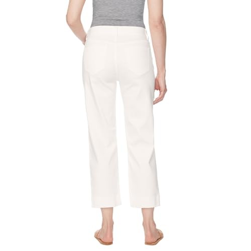 Buffalo David Bitton Ladies' High-Rise Brigette Soft Stretch Crop Pant (US, Numeric, 10, Regular, Regular, White) 1764626