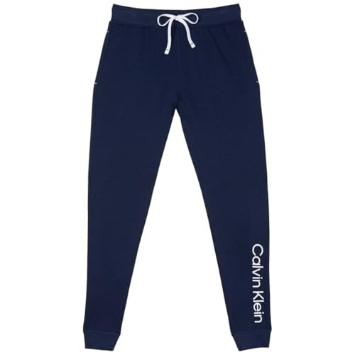 Calvin Klein Womens 2 Pack French Terry Iconic CK Logo Joggers (Shoreline/Grey, X-Large) 1580848
