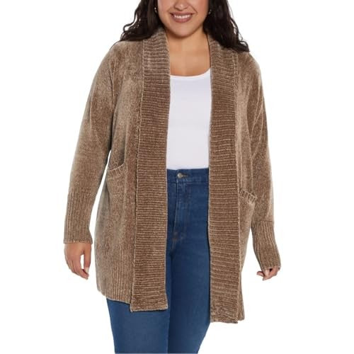 Orvis Womens Cardigan Sweater Chenille Pockets Soft Open-Front Midweight (1804413)
