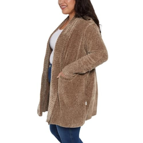 Orvis Womens Cardigan Sweater Chenille Pockets Soft Open-Front Midweight (1804413)
