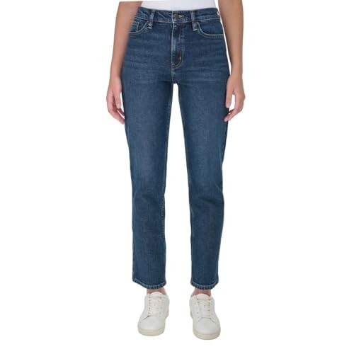 Calvin Klein Women High Rise Straight Leg Jean 1829063