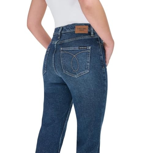 Calvin Klein Women High Rise Straight Leg Jean 1829063