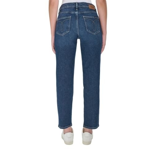 Calvin Klein Women High Rise Straight Leg Jean 1829063