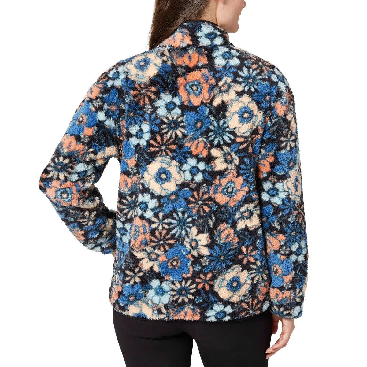 WT Hurley Women's Snap Super Soft Plush Fleece Sweatshirt Pullover Top (1732537)