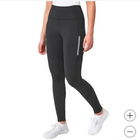 Mondetta Women's High Waist Active Leggings with Zip Details 1797098