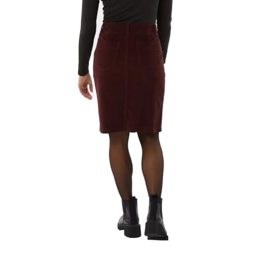 32 Degrees Women's Cotton Corduroy Knee Length Skirt, Belt Loops 1792986