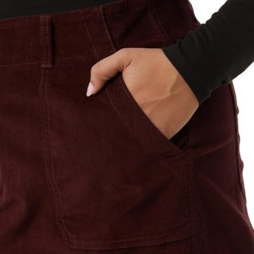 32 Degrees Women's Cotton Corduroy Knee Length Skirt, Belt Loops 1792986