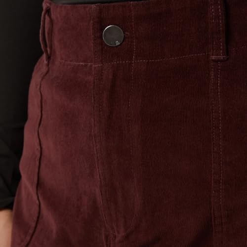 32 Degrees Women's Cotton Corduroy Knee Length Skirt, Belt Loops 1792986