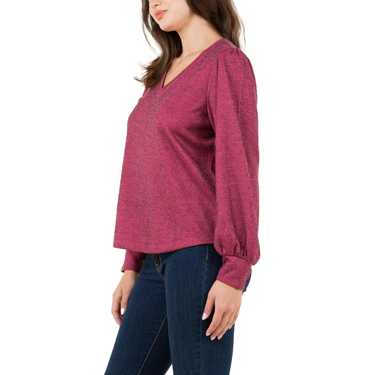 Fever Ladies' Rib Knit Top 1821929