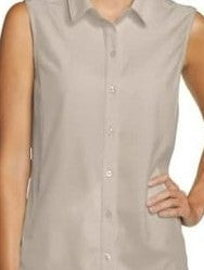 Eddie Bauer Ladies Breathable Button Down Sleeveless Top 1770090