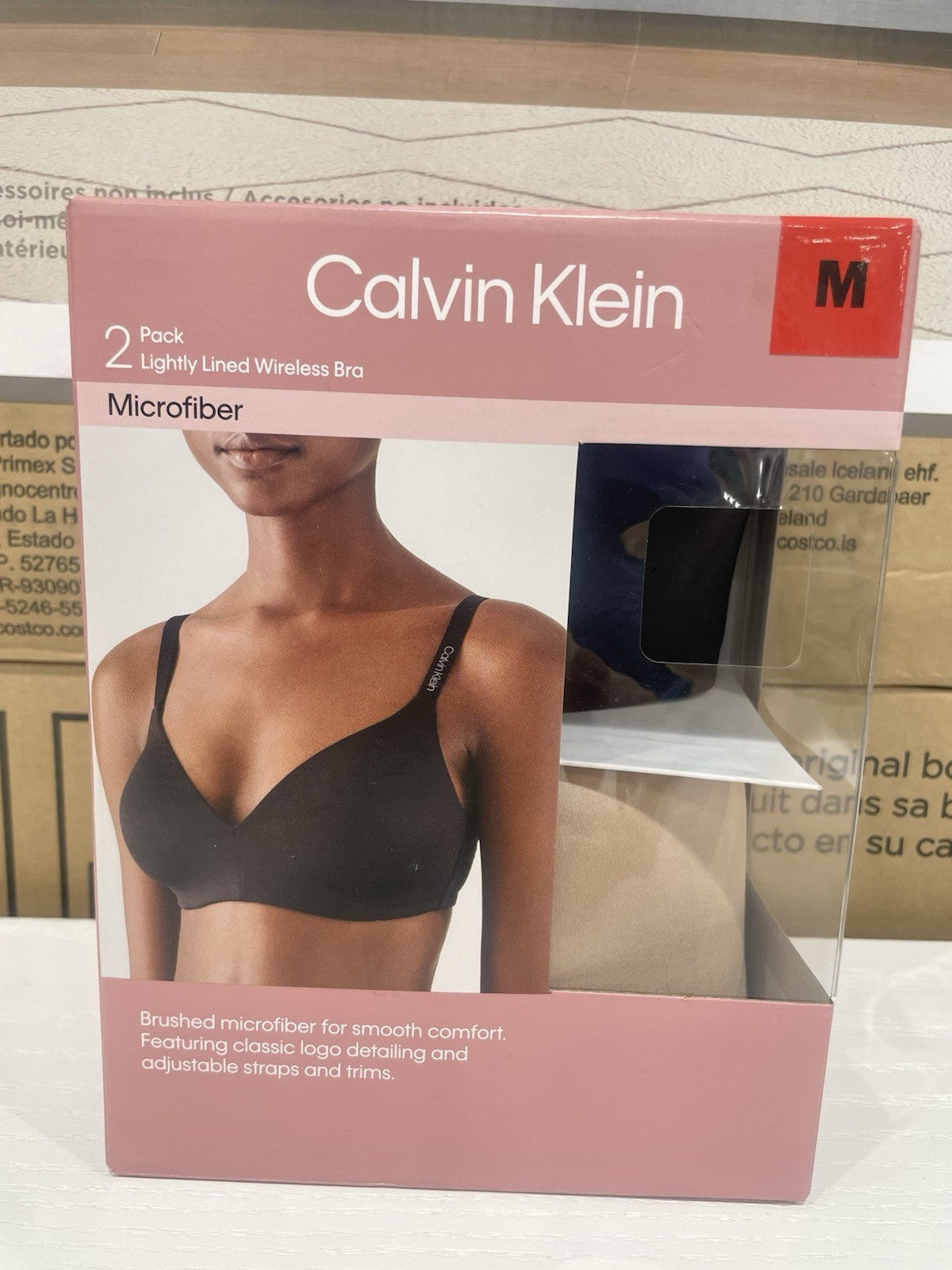 Calvin Klein Ladies' Lightly Lined Wirefree Bra, 2-pack