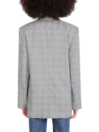 Steve Madden Women's Oversized Fit Shoulder Pads Blazer 1793316