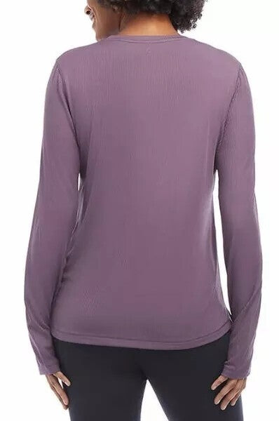 Danskin Women's Ultimate Rib Long Sleeve Top