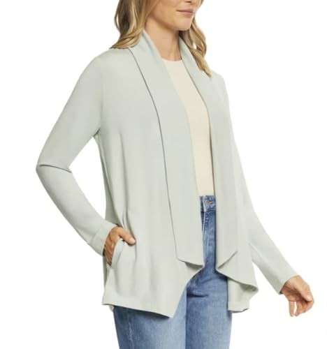 Max & Mia Women's Open Front Lightweight Drape Cardigan with Pockets 1817571