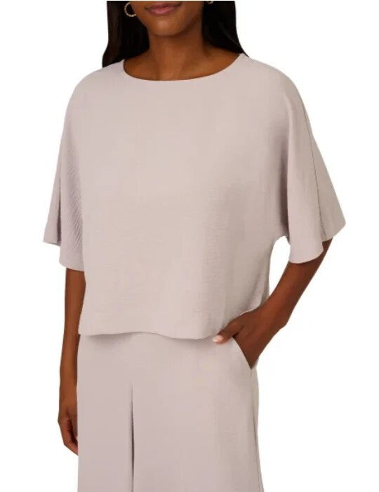 Adrianna Papell Ladies Airflow Loungewear 2-Piece Set - Gray - Large New 1857884