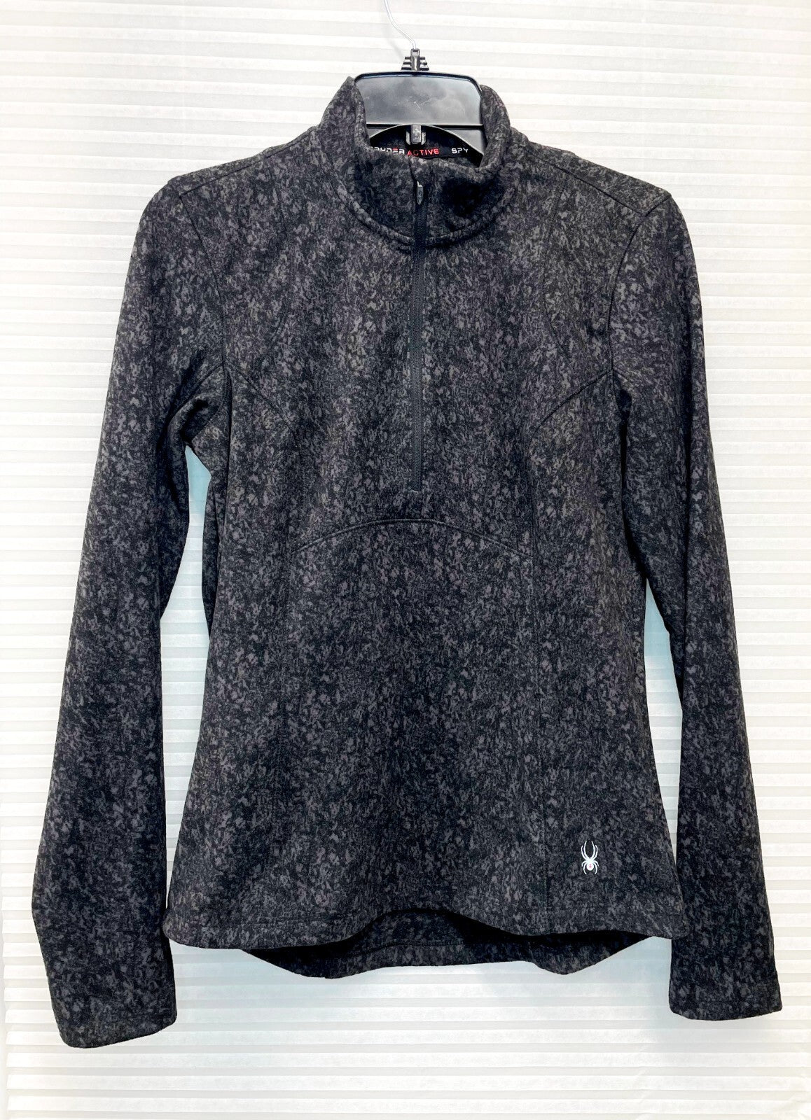 Spyder Ladies' Fleece Printed Half Zip, Black/White 1804990