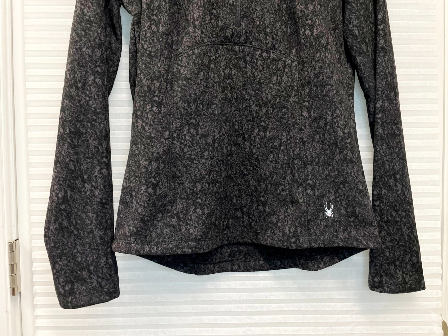 Spyder Ladies' Fleece Printed Half Zip, Black/White 1804990