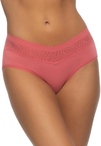 Felina Womens 5 Pack Stay in Place Mid-Rise Lace Hipster 1795305