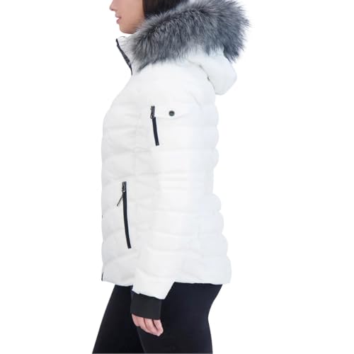 Nautica Ladies' Puffer Water Resistant with Faux Fur Hood (1791181)
