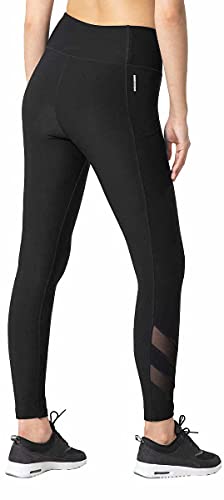 Mondetta Women's Moisture Wicking High Waist Active Legging Pant with Pockets and Mesh Detail