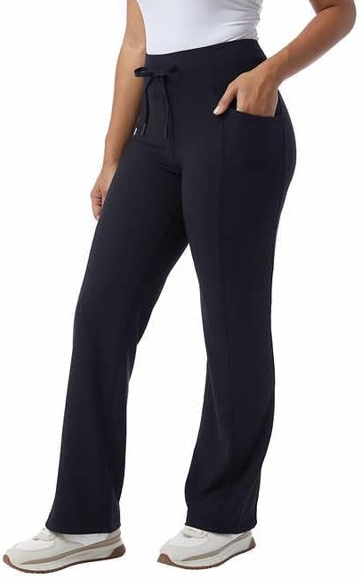 32 Degrees Ladies' Wide Leg Pants - Ribbed Semi-Flare Pant - Yoga Pants (1752055)
