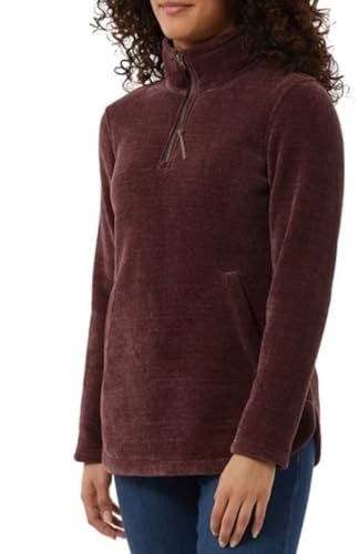 32 Degrees Heat Women's Mock Neck Fleece 1/4 Zip Pullover Sweater with Pockets (1797421)