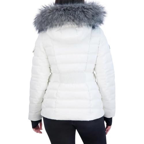 Nautica Ladies' Puffer Water Resistant with Faux Fur Hood (1791181)