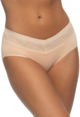 Felina Womens 5 Pack Stay in Place Mid-Rise Lace Hipster 1795305