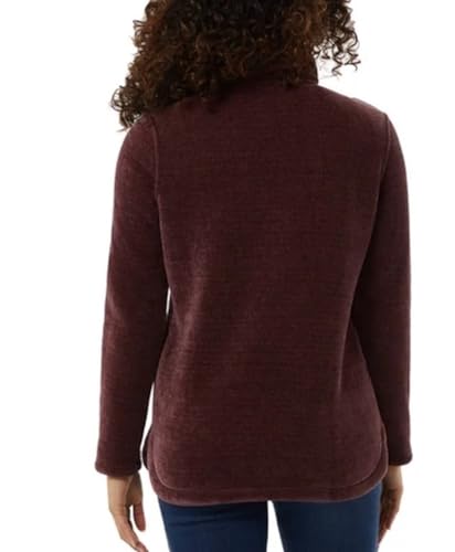 32 Degrees Heat Women's Mock Neck Fleece 1/4 Zip Pullover Sweater with Pockets (1797421)