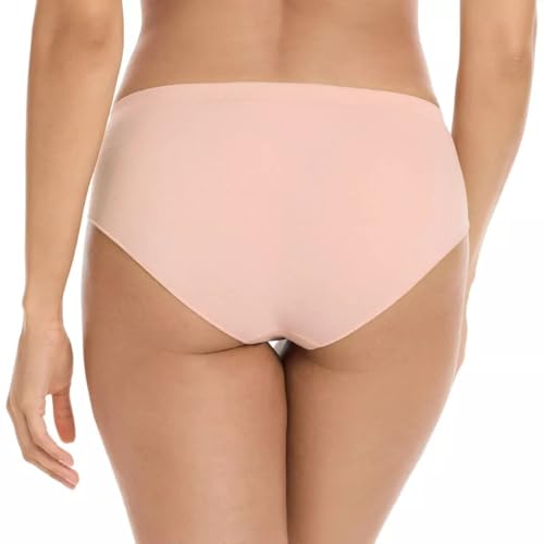 PUMA Women's Seamless Bikini Underwear, Microfiber, Tag-Free, 4-Pack (US, Alpha, Medium, Regular, Regular, Pink/Blue/Black/Gray)