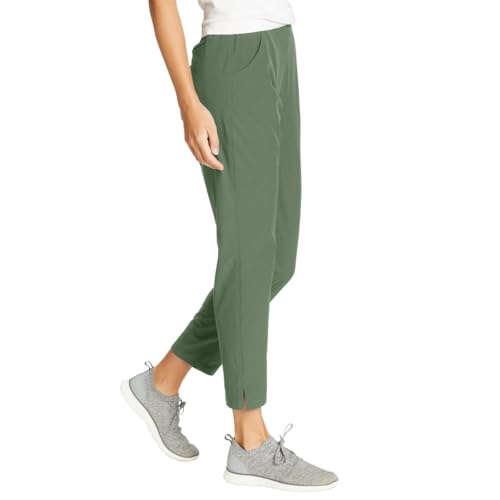 Eddie Bauer Travel Pants Women - Lightweight Elastic Waistband Ankle Pants (1669563)