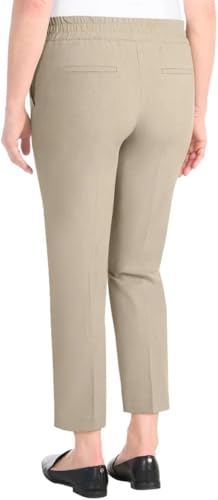 Hilary Radley Women's Pull-on Dress Pants, 4-Way Stretch, Elastic Waist, Front Pockets 1852819