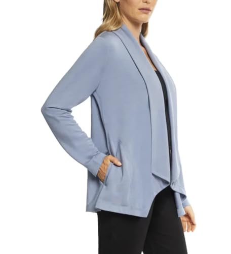 Max & Mia Women's Open Front Lightweight Drape Cardigan with Pockets 1817571