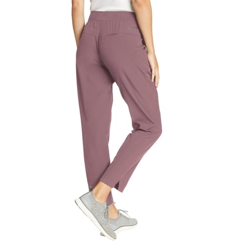 Eddie Bauer Travel Pants Women - Lightweight Elastic Waistband Ankle Pants (1669563)