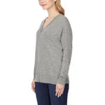 Buffalo David Bitton Ladies' Soft Cozy V-Neck Long Sleeve Top (1797409)